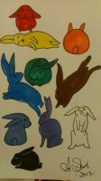 Bunnies of the Rainbow!